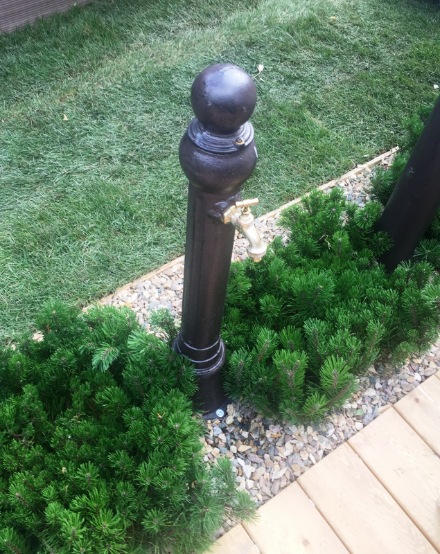 Алюминиевая садовая колонка для воды