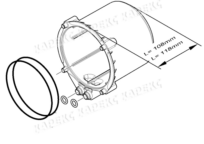 9.001-918 крышка кожуха мотора в сборе Karcher